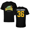 George Mason University Baseball Black Mason Tee - #36 Jake Kozlowski