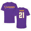 Lipscomb University Basketball Royal Purple Tee - #21 Bella Vinson