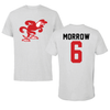 Jacksonville State University Football Light Gray Tee - #6 Xavier Morrow