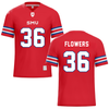 Southern Methodist University Red Football Jersey - #36 Braeden Flowers