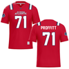 Florida Atlantic University Red Football Jersey - #71 Ethan Proffitt