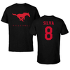 Southern Methodist University Volleyball Black Performance Tee - #8 Mia Silva