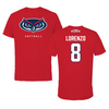 Florida Atlantic University Softball Red Jersey Tee - #8 Brooklyn Lorenzo