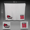 Southeast Missouri State University Football Gray Blanket - #59 Logan Leftrick