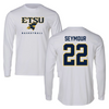 East Tennessee State University Basketball White Long Sleeve - #22 Jaden Seymour