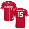 Miami University (Ohio) Red Baseball Jersey - #15 Ryland Zaborowski