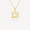 Gold Presidents Pendant and Chain - #13 Jayden Ivory