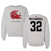 Jacksonville State University Football Gray Crewneck - #32 Micah McCarroll