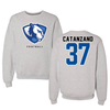 Eastern Illinois University Football Gray Crewneck - #37 Grady Catanzano