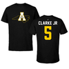 Appalachian State University Basketball Black State Tee - #5 Jason Clarke Jr