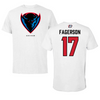 DePaul University Soccer White Tee - #17 Tessa Fagerson