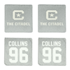 The Citadel Football Stone Coaster (4 Pack)  - #96 Phillip Collins