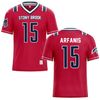 Stony Brook University Red Football Jersey - #15 Christopher Arfanis