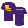 Louisiana State University TF and XC Purple State Performance Tee - Alia Armstrong