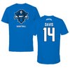 University of New Orleans Basketball Blue Mascot Tee - #14 Kyla Davis