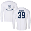 Butler University Football White Performance Long Sleeve - #39 Ryan Short