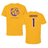 Western Illinois University Volleyball Gold Tee - #1 Grace Kremer