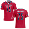 Stony Brook University Red Football Jersey - #75 Matt Grossman