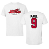 Jacksonville State University Soccer White JSU Performance Tee - #9 Tori Paul