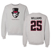 Austin Peay State University Football Gray Crewneck - #25 Kaden Williams