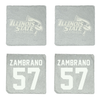 Illinois State University Football Stone Coaster (4 Pack)  - #57 Hunter Zambrano