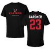 Eastern Washington University Football Black Eastern Performance Tee - #23 Boden Gardner