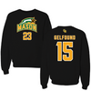 George Mason University Volleyball Black Jersey Crewneck - #15 Gabriella Gelfound