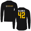 Fort Hays State University Football Black Performance Long Sleeve - #42 Shadryon Blanka