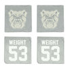 Butler University Football Stone Coaster (4 Pack)  - #53 Otto Weight