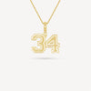 Gold Presidents Pendant and Chain - #34 Noah Rodriguez