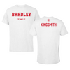 Bradley University TF and XC White Performance Tee - Kaden Kingsmith