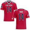 Stony Brook University Red Football Jersey - #14 Rodney Faulk