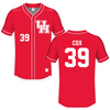 University of Houston Red Baseball Jersey - #39 Chance Cox