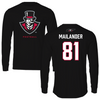 Austin Peay State University Football Black Mascot Performance Long Sleeve - #81 Josh Mailander