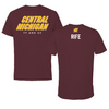 Central Michigan University TF and XC Maroon Performance Tee - Jaci Rife