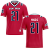 Stony Brook University Red Football Jersey - #21 Brandon Higgs