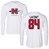 Nicholls State University Football White Performance Long Sleeve - #84 Paxton Lafont