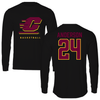 Central Michigan University Basketball Black Long Sleeve - #24 Taylor Anderson