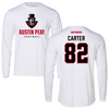 Austin Peay State University Football White Mascot Long Sleeve - #82 DJ Carter