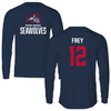 Stony Brook University Basketball Navy Long Sleeve - #12 Peyton Frey