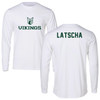 Portland State University TF and XC White Performance Long Sleeve - Braden Latscha