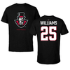 Austin Peay State University Football Black Performance Tee - #25 Kaden Williams