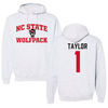 North Carolina State University Basketball Gray Hoodie - #1 Jayden Taylor