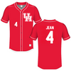 University of Houston Red Baseball Jersey - #4 Antoine Jean