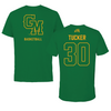 George Mason University Basketball Green Tee - #30 Chase Tucker