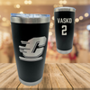 Central Michigan University Basketball Black Stainless Steel Tumbler - #2 Cayden Vasko