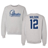 Drake University Football Gray Crewneck - #12 Kemani Wilson