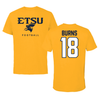 East Tennessee State University Football Gold Tee - #18 Jonathan Burns