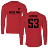 Austin Peay State University Football Red Jersey Long Sleeve - #53 Ethan Goodin