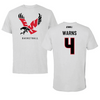 Eastern Washington University Basketball Light Gray Tee - #4 Devynn Warns